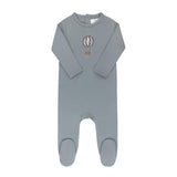 Aurora Blue Hot Air Balloon Footie