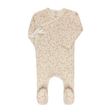 Elys And Co Ivory/Pink Vine Footie