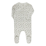 Aurora Ivory/Blue Blooms Footie
