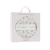 Aurora Ivory/Mauve Blooms Muslin Swaddle