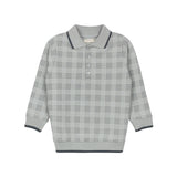 Elys And Co Blue Plaid Polo