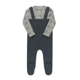 Elys And Co Blue Plaid Overall Set
