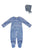 Kipp Blue Embroidered Star Footie & Bonnet Set