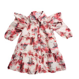 Mode Avant Ivory/Hot Pink Print Dress