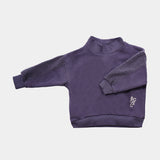 Booso Plum Panel Teddy Sweatshirt
