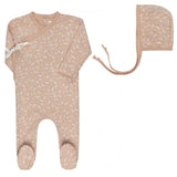 Elys And Co Pink Vine Footie Set