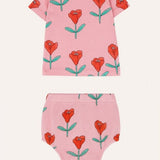 The Campamento Pink Tulips Baby Set