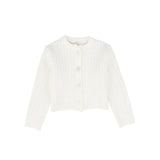 Bebe Jolee Ivory Marled Knit Cardigan