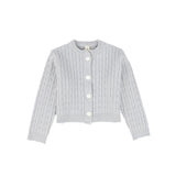 Bebe Jolee Light Blue Marled Knit Cardigan