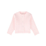 Bebe Jolee Pink Marled Knit Cardigan