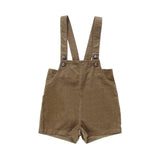 Coco Blanc Mocha Thin Corduroy Overalls