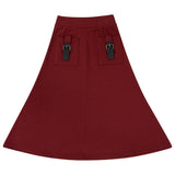 Jaybee Rust Pocket Skirt