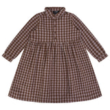 Jaybee Chestnut/Slate Checkered Shirtdress