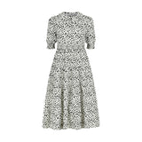 Pashmini Spotted Riley Smocked Waist Maxi