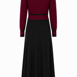 Pashmini Burgundy Overlay Emerson Maxi Dress