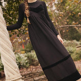 Pashmini Black Velvet Chevron Carmen Jumper