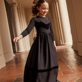 Pashmini Black Velvet Chevron Carmen Jumper