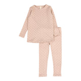 Lilette Dusty Pink Diamond Dot Set