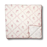 Little Threads Mauve Lattice Muslin Blanket