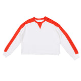 Luna Mae Orange Colorblock Lumi Sweatshirt