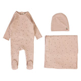 Lilette Dusty Pink Cherry Print Layette Set