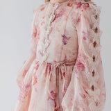 Petite Amalie Dream Floral Butterfly Applique Dress