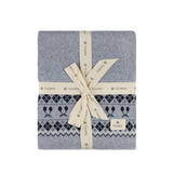 Looms Baby Blue Fair Isle Collection Blanket