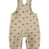 Piupiuchick Beige Heart Overalls