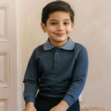Elys And Co Navy Autumn Polo Sweatshirt