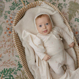 Aurora Ivory/Pink Butterfly Footie Set