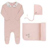 Ely's & Co Pink Embroidered Take Me Home Set