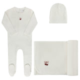 Aurora Ivory/Pink Pointelle Bow Take Me Home Set
