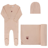 Aurora Pink/Red Pointelle Bow Take Me Home Set
