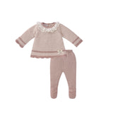 Paz Mist Pink/Cream Knit Set