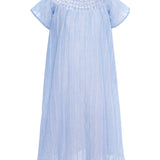 Pernille Ciel Blue Embroidered Sylvie Dress