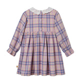 Goldie & Ace Pink Plaid Floral Embroidered Dress