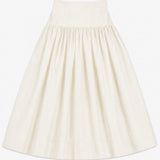 Little Tempest Cream Structured Taffeta Maxi Skirt