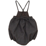 Calla Lili Grey/Brown Strappy Tweed Romper