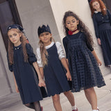 Little Tempest Black Organza Grid Jumper