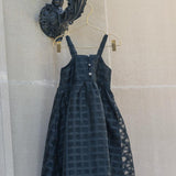 Little Tempest Black Organza Grid Jumper