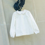 Little Tempest Black Taffeta Scallop Hem Jumper with Shirt
