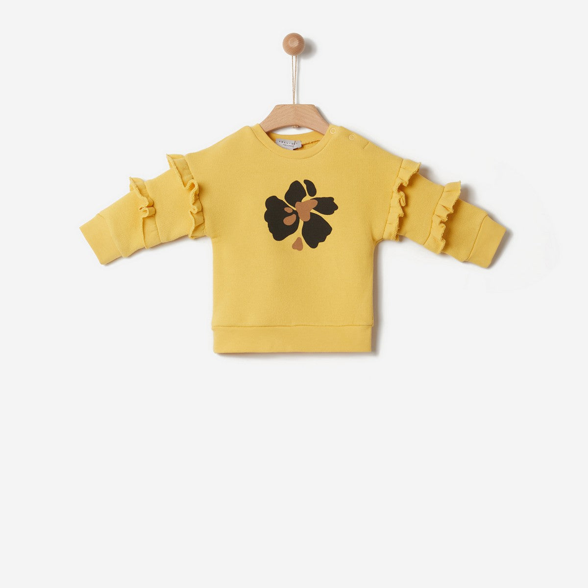Yell-Oh Yellow Sweater With Print