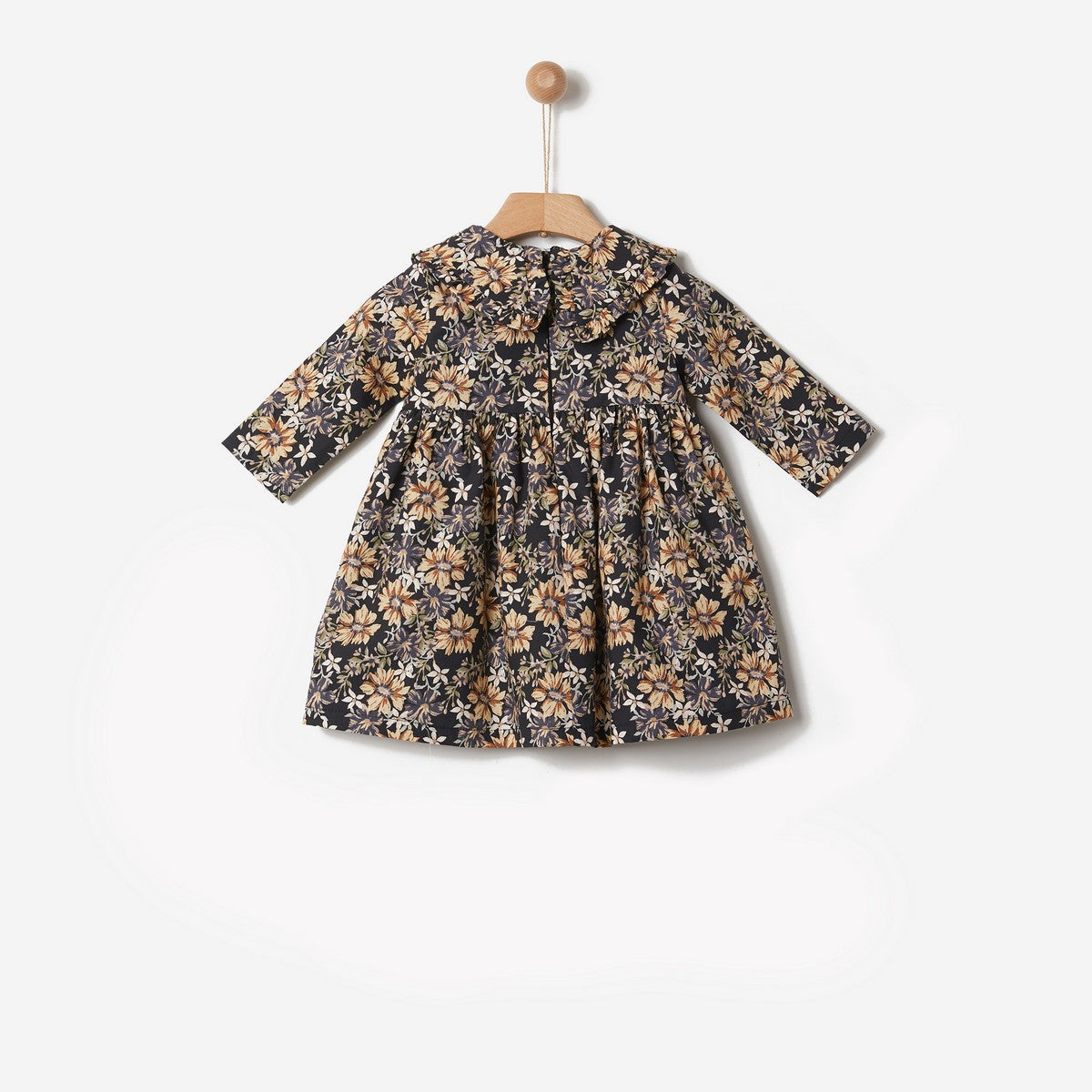 Yell-Oh Black Collar Floral Dress
