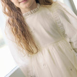 Little Tempest Ivory Lace Bow Embelished Gown