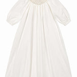 Little Tempest Ivory Neck Lace Taffeta Gown