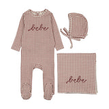 Lilette Mauve Gingham Bebe Take Me Home Set