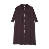 Lil Legs Eggplant Button Front Maxi Dress