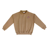 Coco Blanc Taupe Graphic Polo Sweater