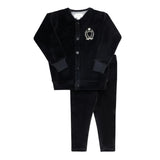 Aurora Black Metallic Crest Collection Lounge Set