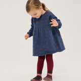 Bobo Choses Navy Stamp Bloom Fleece Dress